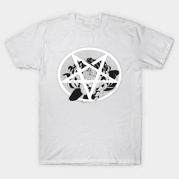 Satanic Chrysantheme T-Shirt by DarkChoocoolat